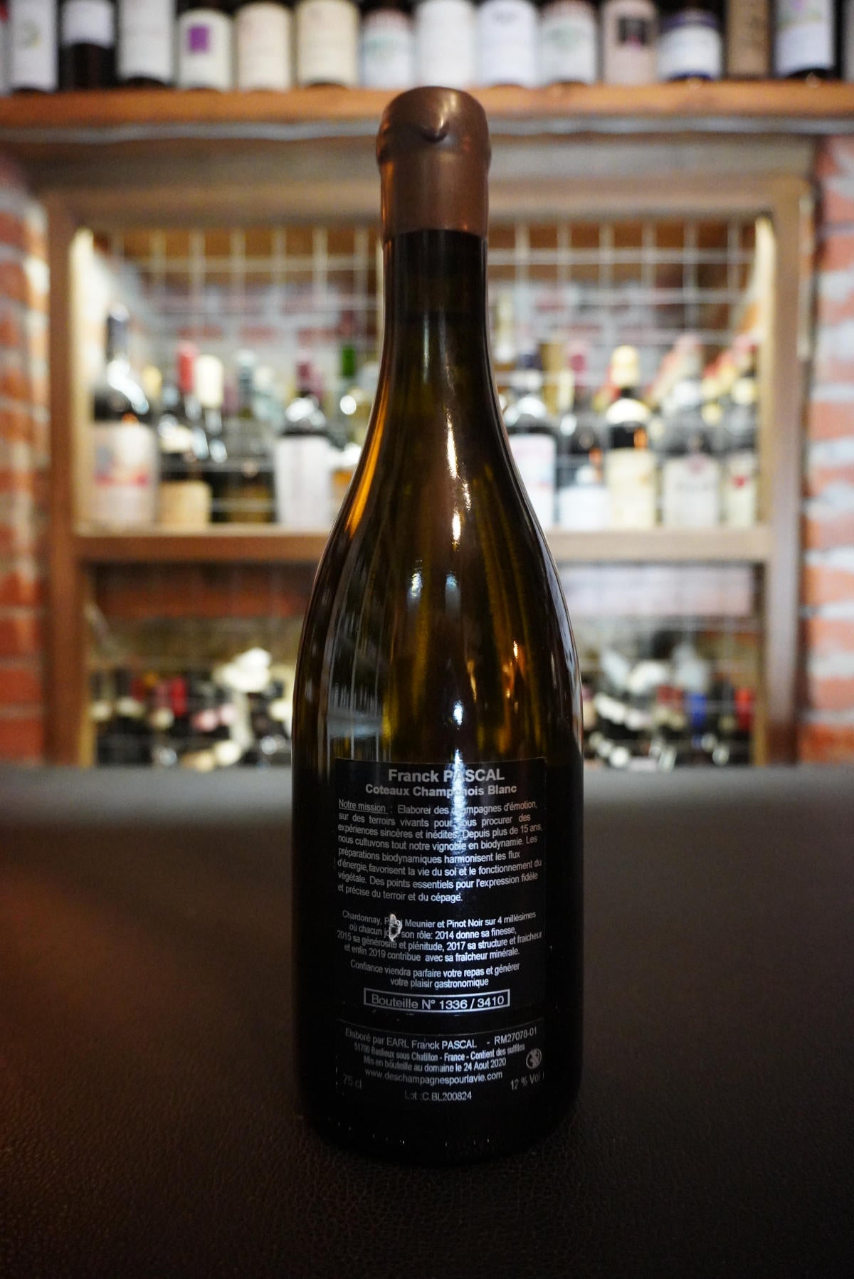 Franck Pascal Confiance Coteaux Champenois Chardonnay, Pinot Meunier, Pino Noir