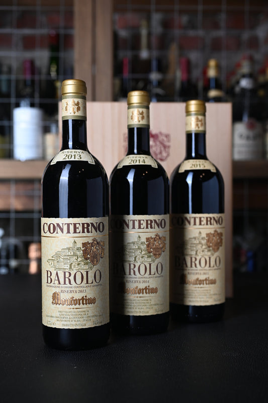 GIACOMO CONTERNO BAROLO MONFORTINO RISERVA 2013, 2014, 2015