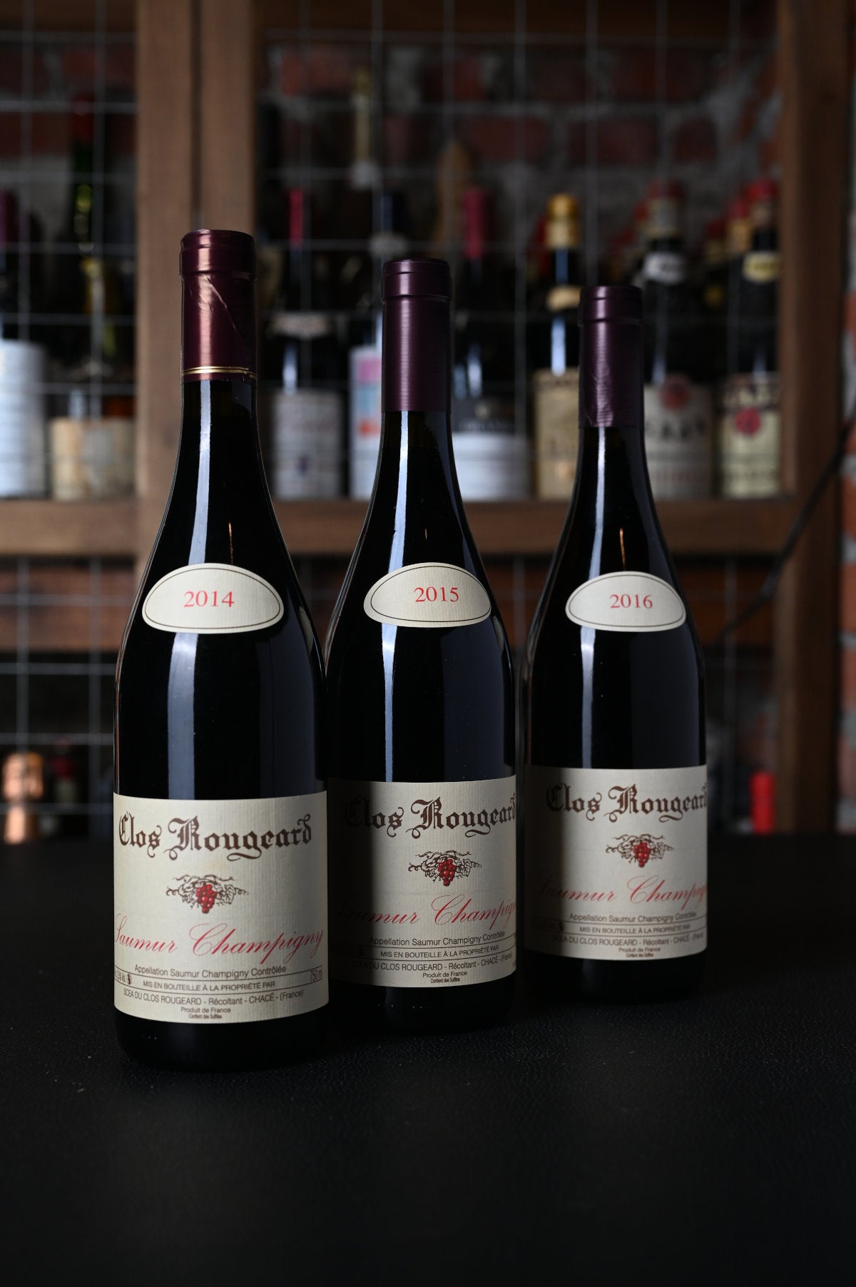 VERTICALE CLOS ROUGEARD SAUMUR CHAMPIGNY  2014, 2015. 2016 CABERNET FRANC